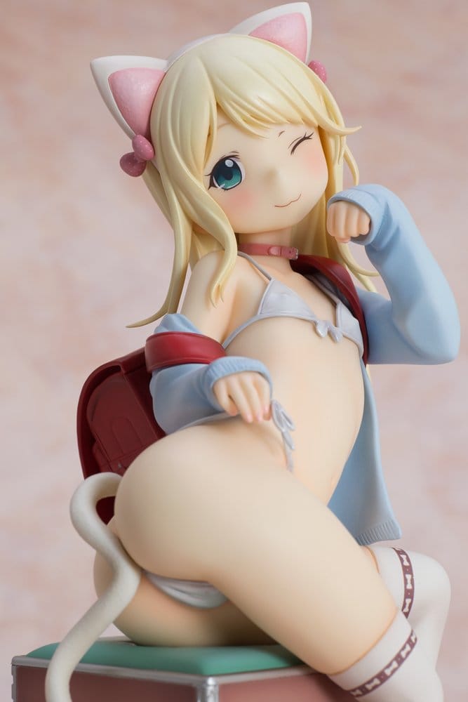 Hatsukoi Ribbon PVC Figure 1/6 Yuu White cat Ver. 25 cm