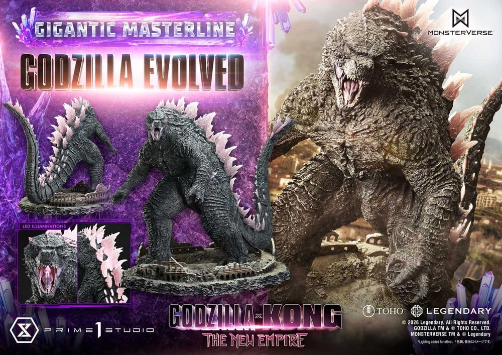 Godzilla x Kong: The New Empire (Movie) Gigantic Masterline Series Statue Godzilla Evolved Bonus Ver. 93 cm