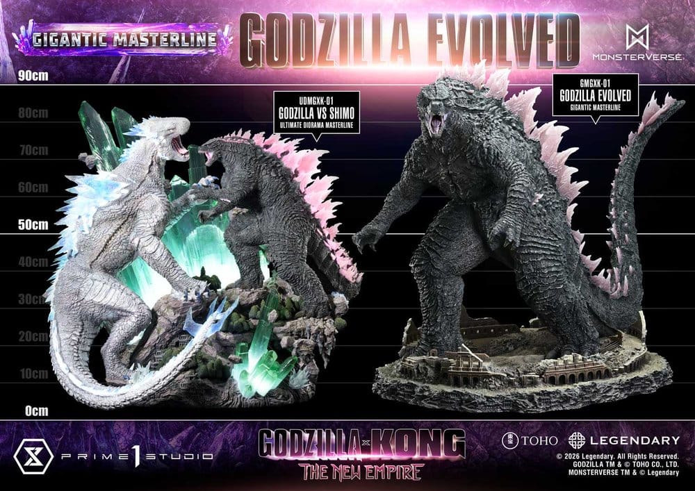 Godzilla x Kong: The New Empire (Movie) Gigantic Masterline Series Statue Godzilla Evolved Bonus Ver. 93 cm