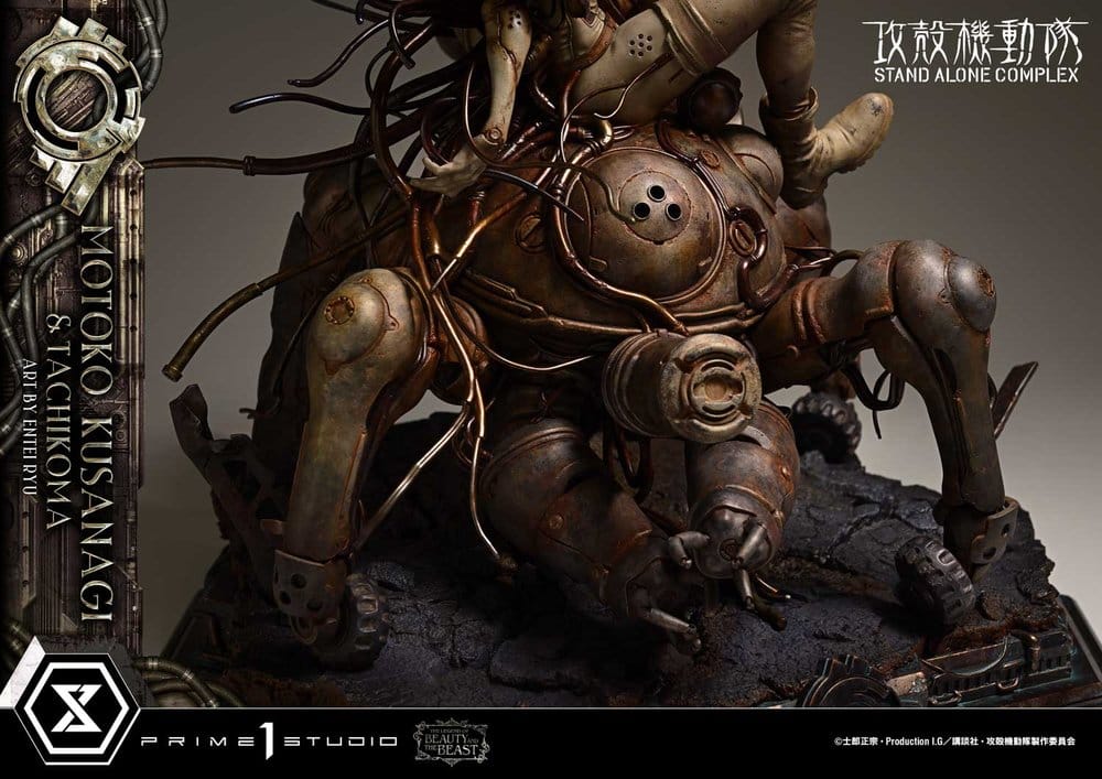 Ghost in the Shell Stand Alone Complex The Legend of Beauty and the Beast Statue 1/4 Motoko Kusanagi & Tachikoma Art by Entei Ryu 53 cm