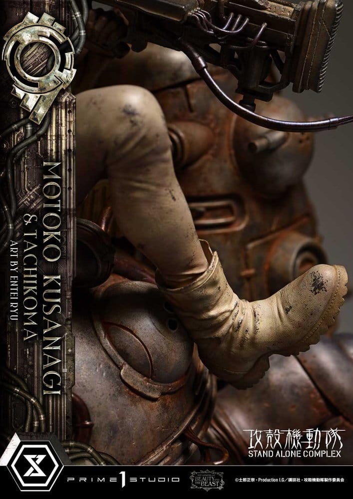 Ghost in the Shell Stand Alone Complex The Legend of Beauty and the Beast Statue 1/4 Motoko Kusanagi & Tachikoma Art by Entei Ryu 53 cm
