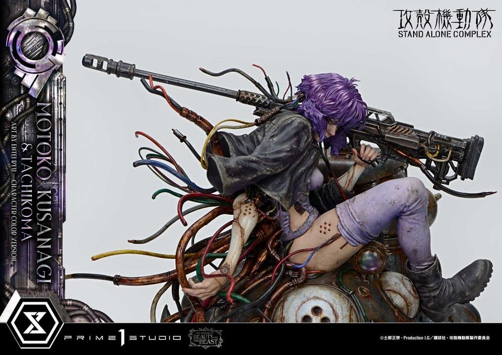 Ghost in the Shell Stand Alone Complex The Legend of Beauty and the Beast Statue 1/4 Motoko Kusanagi & Tachikoma Character color Art by Entei Ryu 53 cm