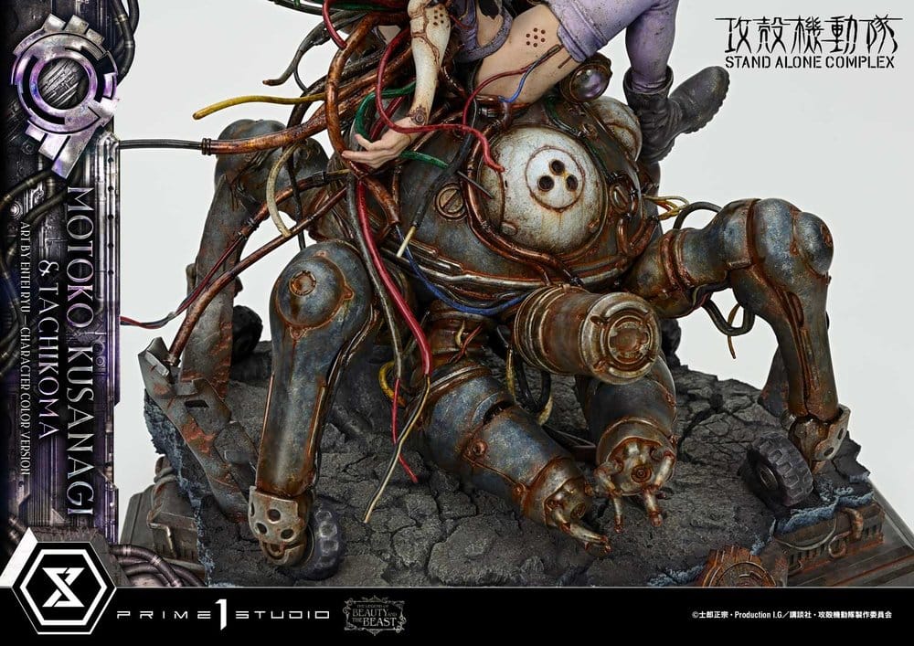 Ghost in the Shell Stand Alone Complex The Legend of Beauty and the Beast Statue 1/4 Motoko Kusanagi & Tachikoma Character color Art by Entei Ryu Bonus Version 53 cm