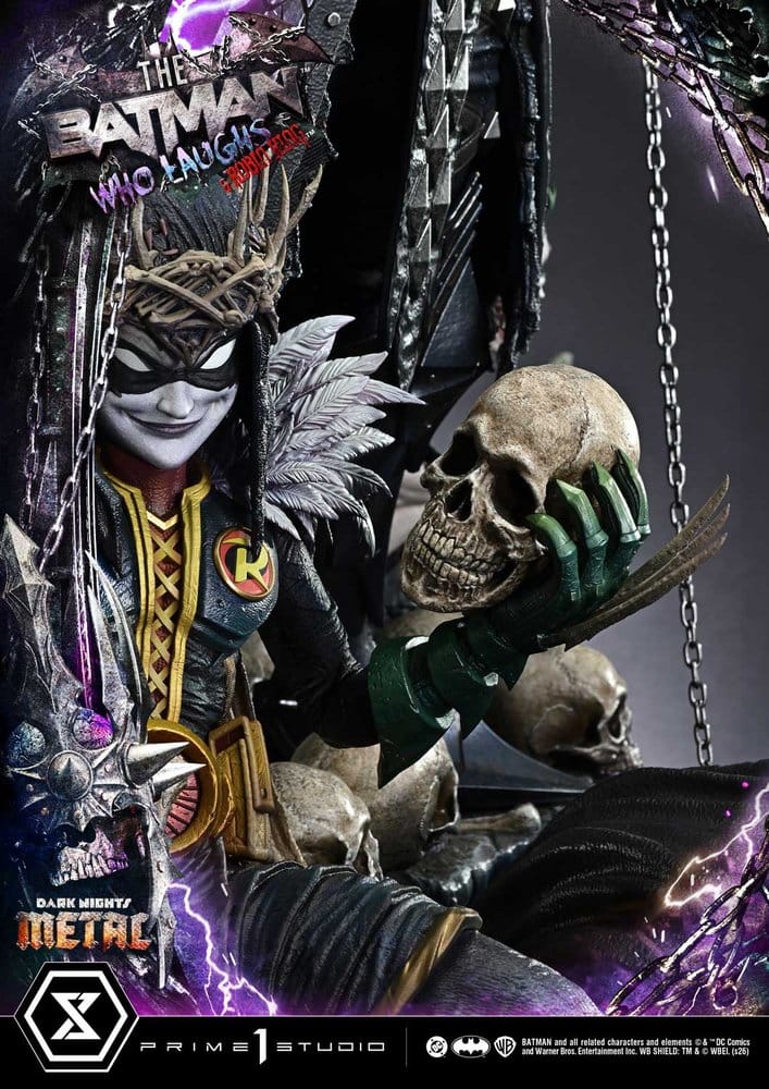 DC Comics Museum Masterline Statue 1/3 Dark Nights: Death Metal The Batman Who Laughs & Robin King 85 cm