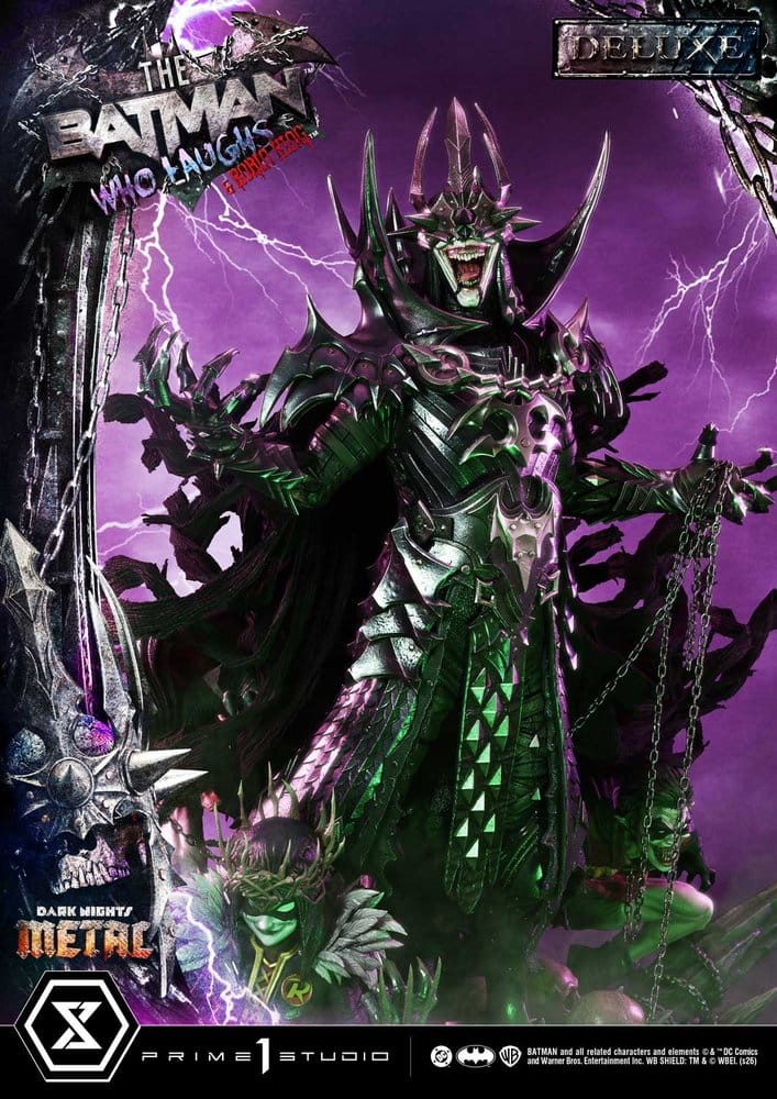 DC Comics Museum Masterline Statue 1/3 Dark Nights: Death Metal The Batman Who Laughs & Robin King DX Bonus 85 cm
