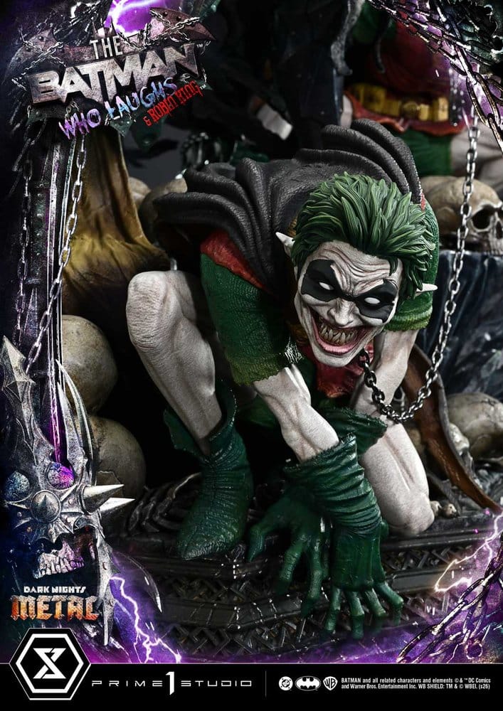 DC Comics Museum Masterline Statue 1/3 Dark Nights: Death Metal The Batman Who Laughs & Robin King DX Bonus 85 cm