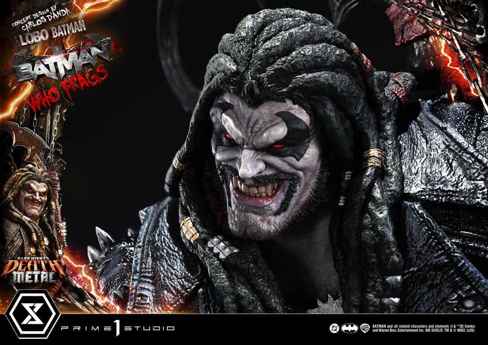 Dark Nights: Death Metal Museum Masterline Statue 1/3 Lobo Batman: Batman Who Frags Deluxe Version 81 cm