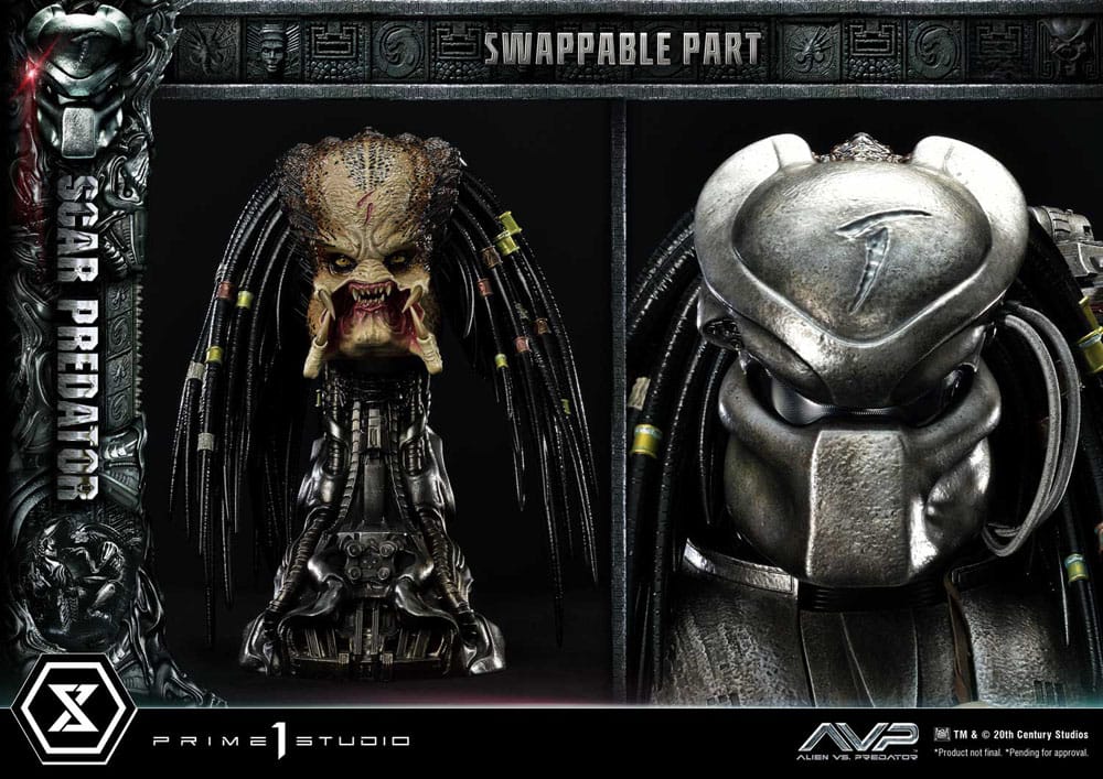 The Alien Vs. Predator Museum Masterline Series Statue 1/3 Scar Predator 93 cm