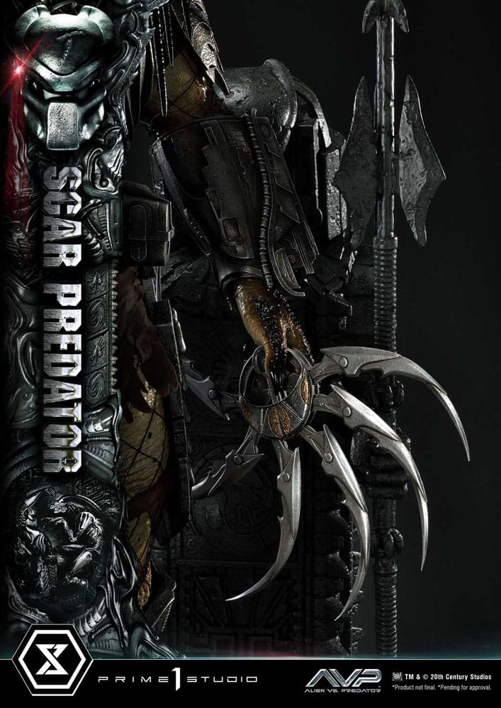The Alien Vs. Predator Museum Masterline Series Statue 1/3 Scar Predator 93 cm
