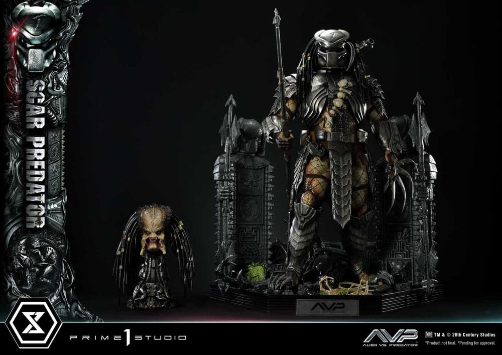 The Alien Vs. Predator Museum Masterline Series Statue 1/3 Scar Predator 93 cm