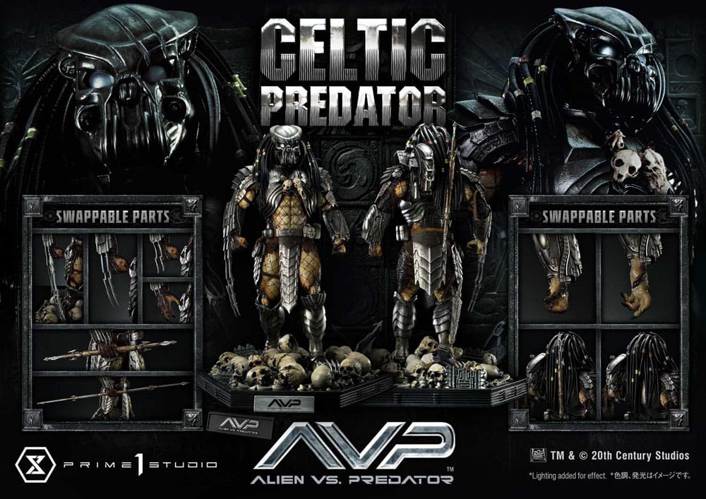 The Alien Vs. Predator Museum Masterline Series Statue 1/3 Celtic Predator Bonus Ver. 95 cm