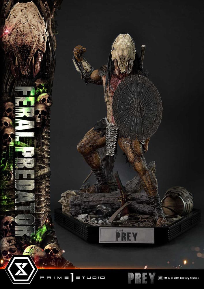 Prey (Movie) Museum Masterline Series Statue 1/3 Feral Predator 89 cm