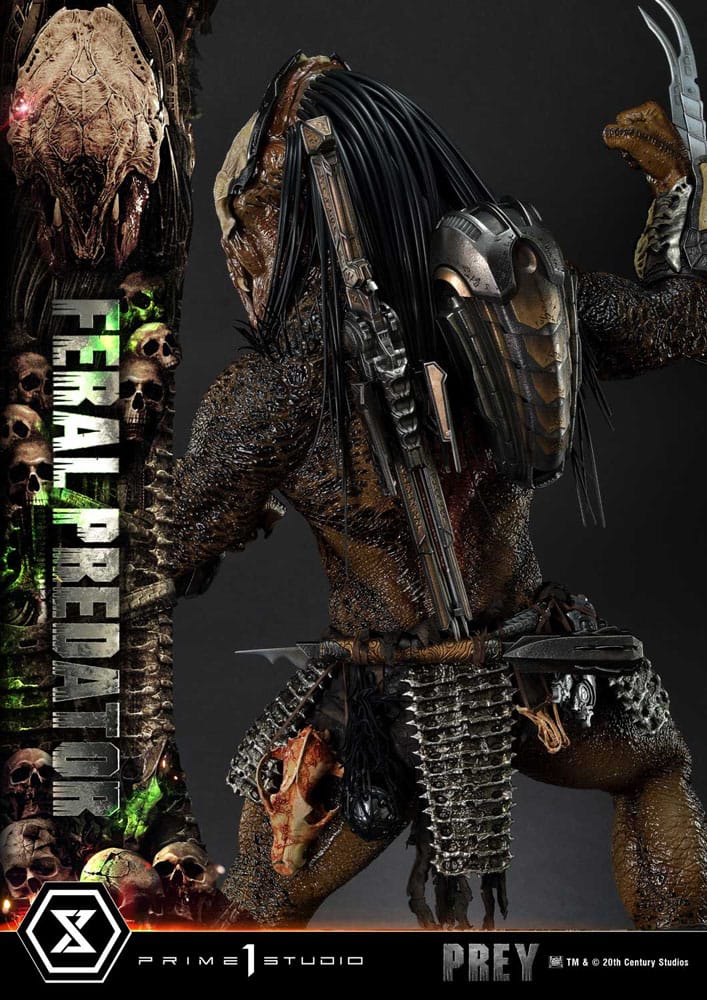 Prey (Movie) Museum Masterline Series Statue 1/3 Feral Predator 89 cm