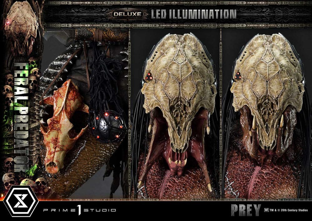 Prey (Movie) Museum Masterline Series Statue 1/3 Feral Predator Deluxe Version 89 cm