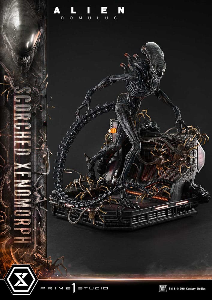 Alien: Romulus Museum Masterline XL Statue 1/3 Scorched Xenomorph Deluxe Bonus Version 98 cm