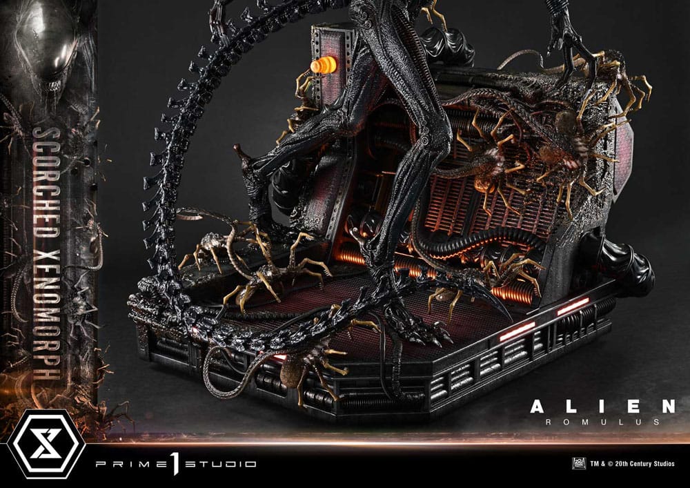 Alien: Romulus Museum Masterline XL Statue 1/3 Scorched Xenomorph Deluxe Bonus Version 98 cm