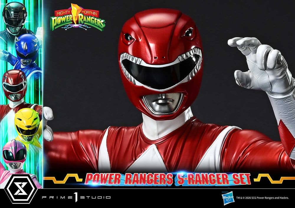 Mighty Morphin Power Rangers Premium Masterline Set of 5 Statues 1/4 57 cm