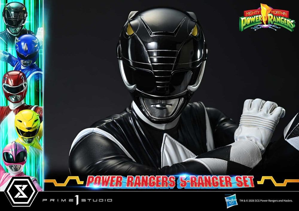 Mighty Morphin Power Rangers Premium Masterline Set of 5 Statues 1/4 Deluxe Version 62 cm