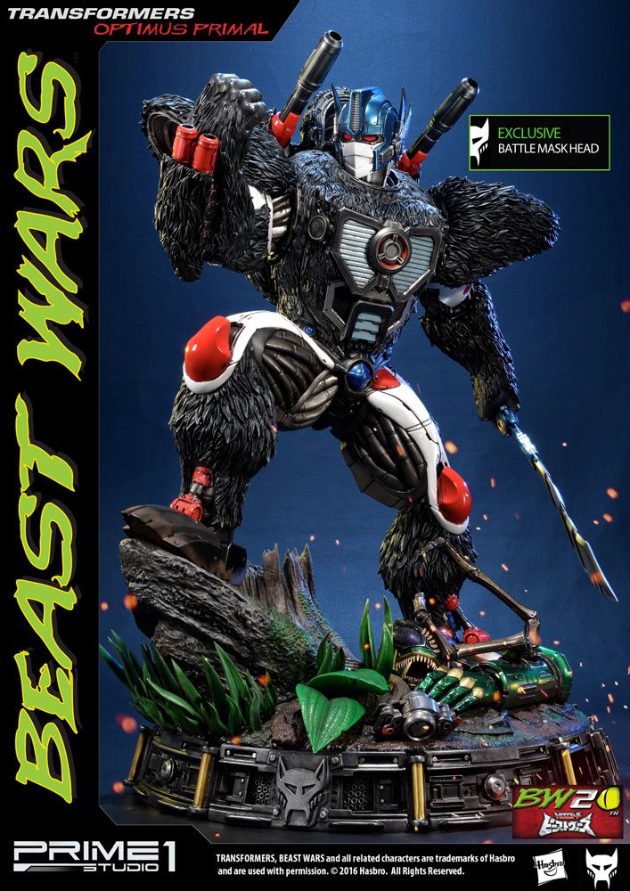 Transformers Beast Wars 1/3 Statues Optimus Primal &amp; Optimus Primal Exclusive 63 cm Assortment (3)
