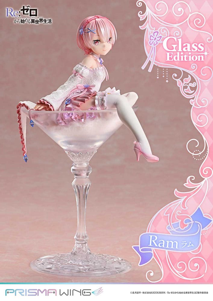 Re:ZERO Starting Life in Another World Prisma Wing PVC Statue 1/7 Ram Glass Edition 24 cm