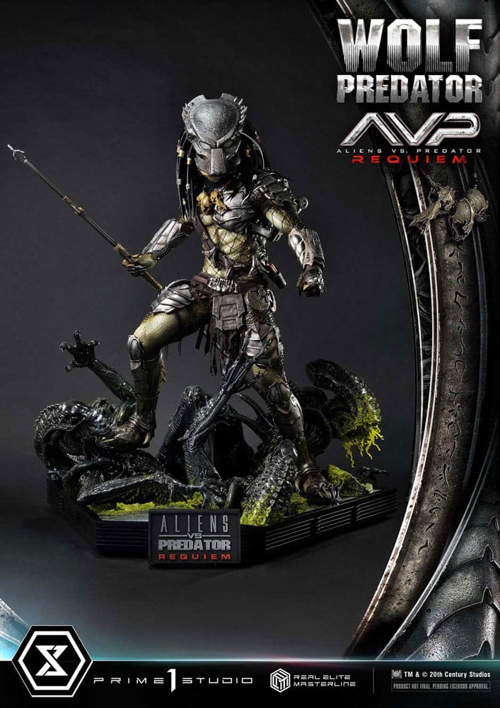 Alien vs. Predator Real Elite Masterline Series Statue 1/3 Requiem Wolf Predator Deluxe Ver. 95 cm