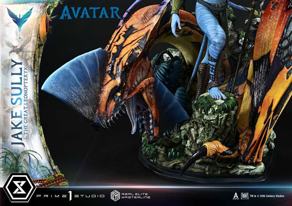 Avatar (Movie) Real Elite Masterline Series Statue 1/4 Jake Sully & The Great Leonopteryx 87 cm
