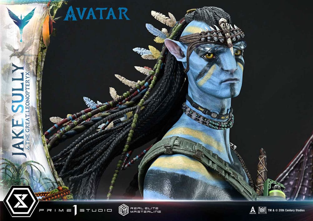 Avatar (Movie) Real Elite Masterline Series Statue 1/4 Jake Sully & The Great Leonopteryx 87 cm