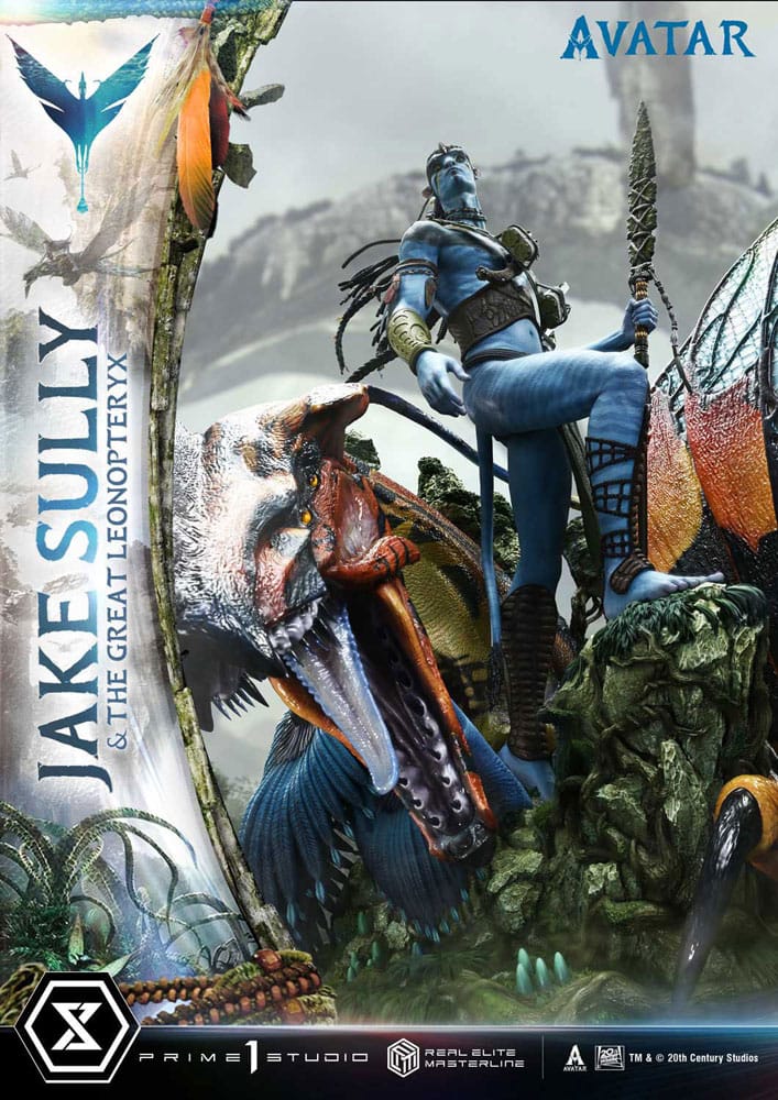 Avatar (Movie) Real Elite Masterline Series Statue 1/4 Jake Sully & The Great Leonopteryx 87 cm