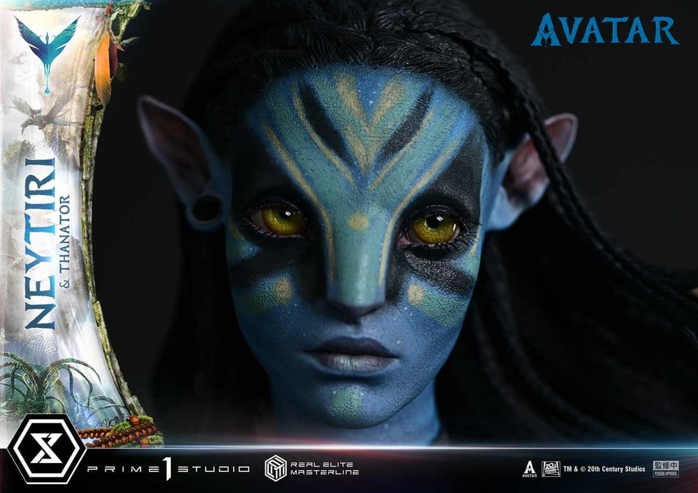 Avatar (Movie) Real Elite Masterline Series Statue 1/4 Neytiri & Thanator 75 cm