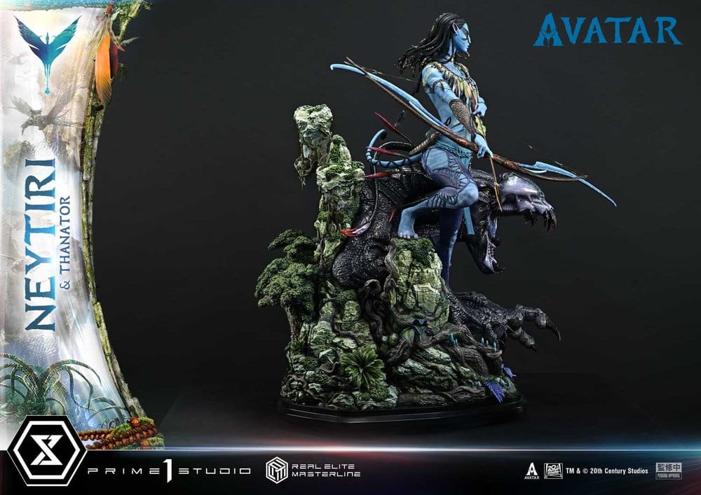 Avatar (Movie) Real Elite Masterline Series Statue 1/4 Neytiri & Thanator 75 cm
