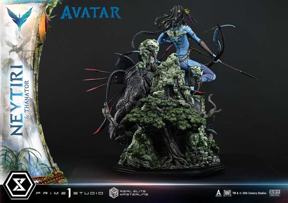 Avatar (Movie) Real Elite Masterline Series Statue 1/4 Neytiri & Thanator 75 cm