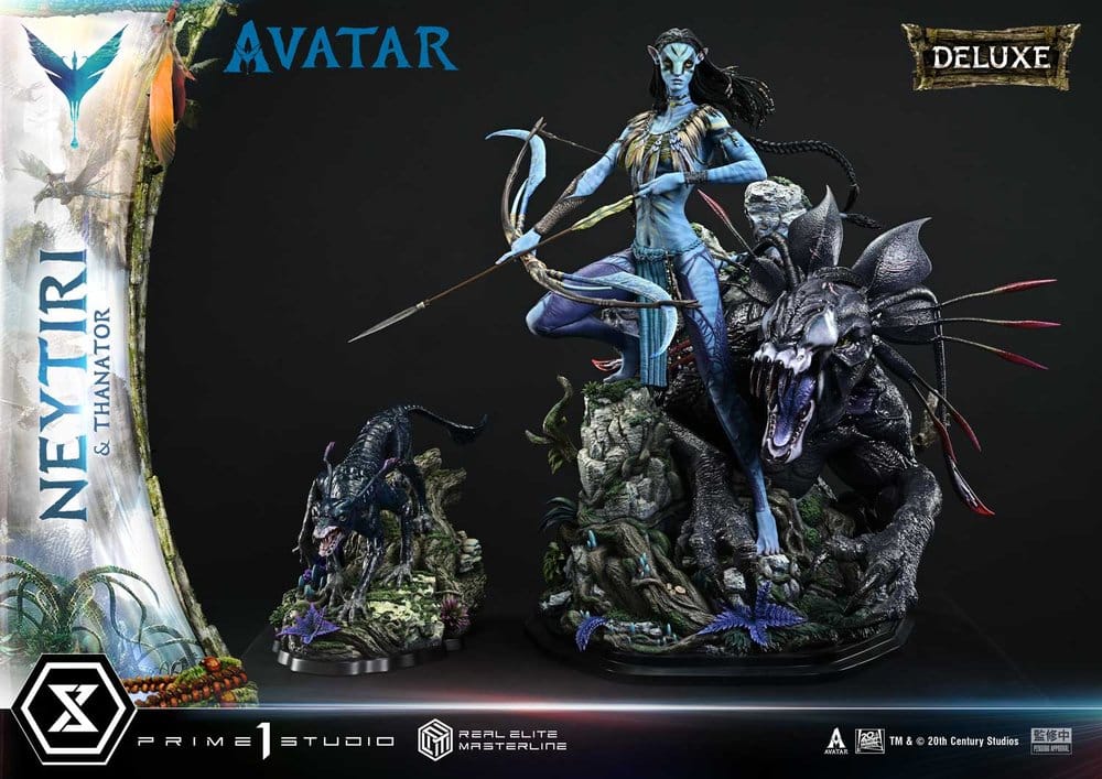 Avatar (Movie) Real Elite Masterline Series Statue 1/4 Neytiri & Thanator Deluxe Version 75 cm