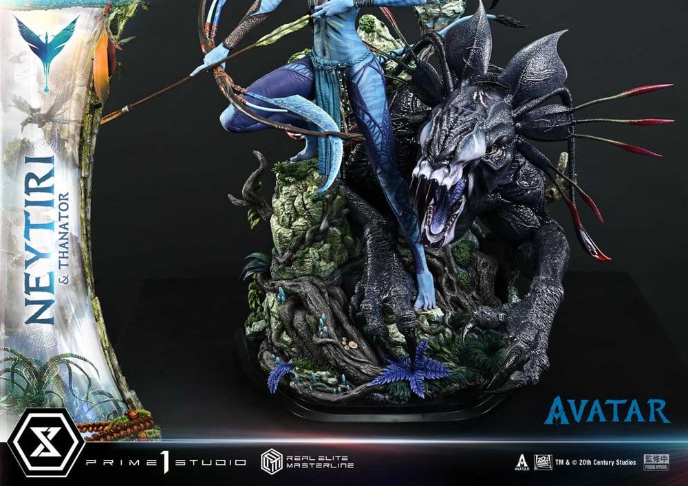 Avatar (Movie) Real Elite Masterline Series Statue 1/4 Neytiri & Thanator Deluxe Version 75 cm