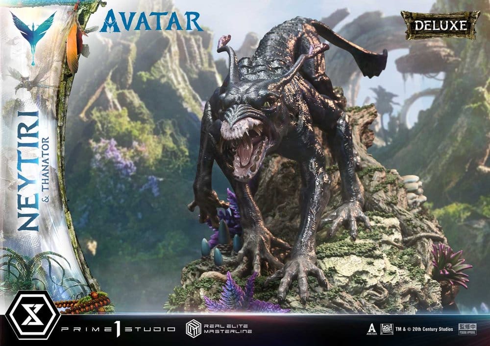 Avatar (Movie) Real Elite Masterline Series Statue 1/4 Neytiri & Thanator Deluxe Version 75 cm
