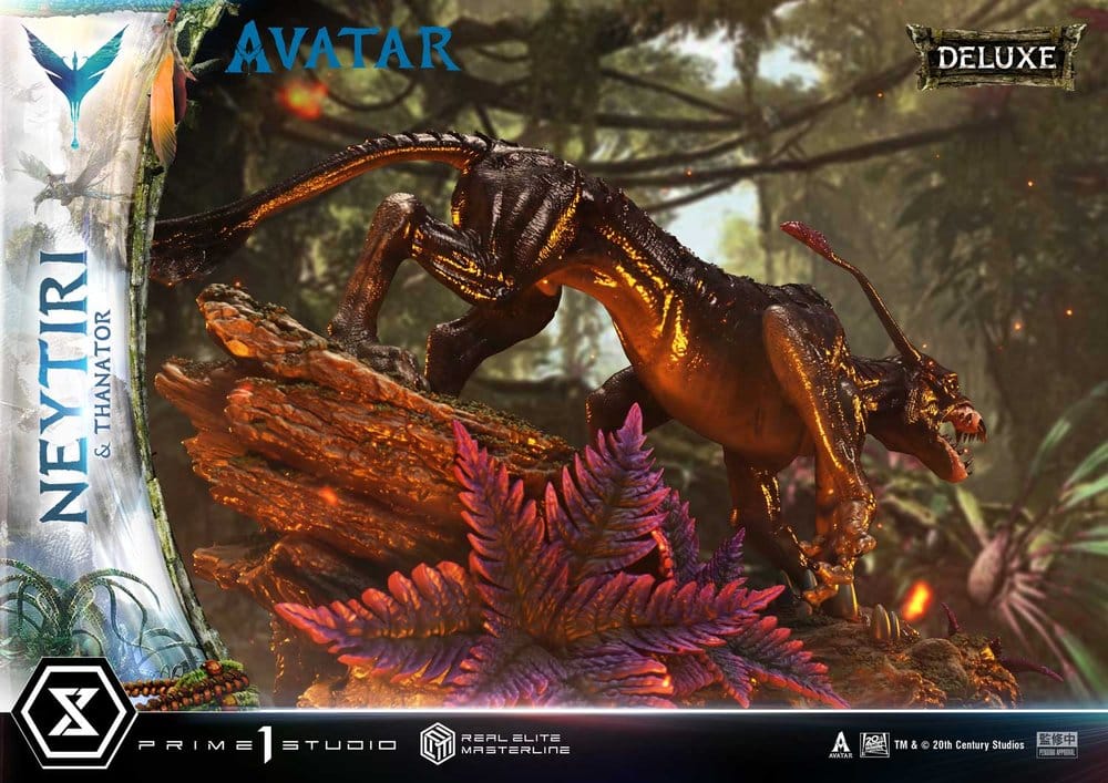 Avatar (Movie) Real Elite Masterline Series Statue 1/4 Neytiri & Thanator Deluxe Version 75 cm