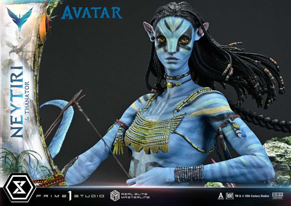 Avatar (Movie) Real Elite Masterline Series Statue 1/4 Neytiri & Thanator Deluxe Version 75 cm