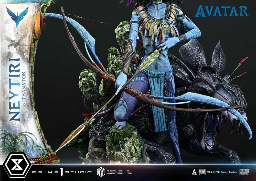 Avatar (Movie) Real Elite Masterline Series Statue 1/4 Neytiri & Thanator Deluxe Version 75 cm