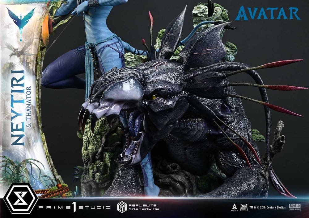 Avatar (Film) Real Elite Masterline Series Statue 1/4 Neytiri & Thanator Deluxe Bonus Version 75 cm