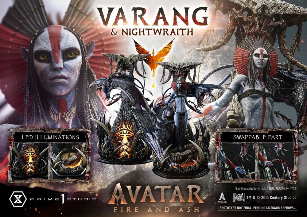 Avatar: Fire and Ash (Movie) Real Elite Masterline Series Statue 1/4 Varang & Nightwraith Avatar Legacy Collection 96 cm