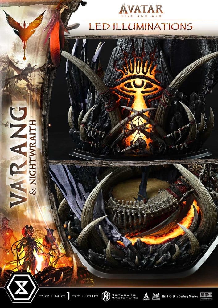Avatar: Fire and Ash (Film) Real Elite Masterline Series Statue 1/4 Varang & Nightwraith Avatar Legacy Collection Bonus Version 96 cm