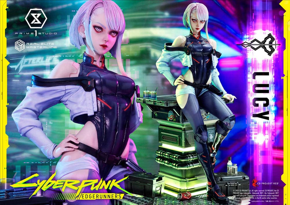 Cyberpunk: Edgerunners Real Elite Masterline Series Statue 1/4 Lucy Deluxe Version 50 cm
