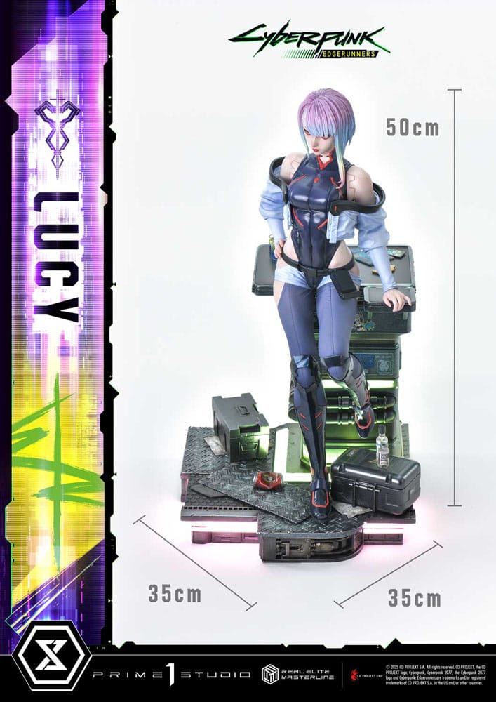 Cyberpunk: Edgerunners Real Elite Masterline Series Statue 1/4 Lucy Deluxe Version 50 cm