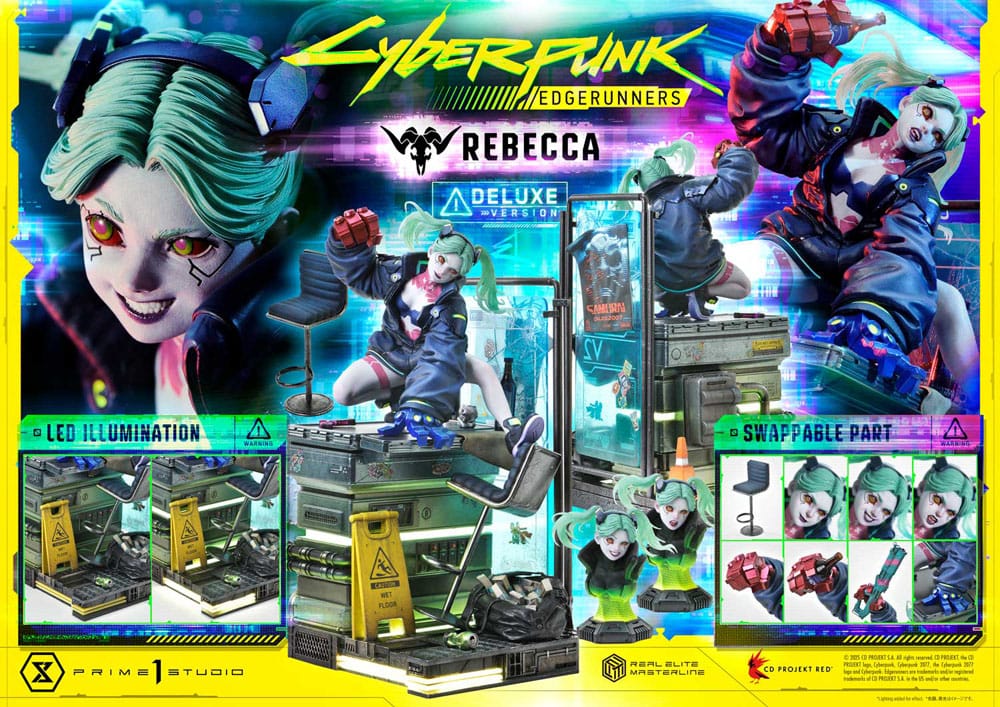 Cyberpunk: Edgerunners Real Elite Masterline Series Statue 1/4 Rebecca Deluxe Version 54 cm
