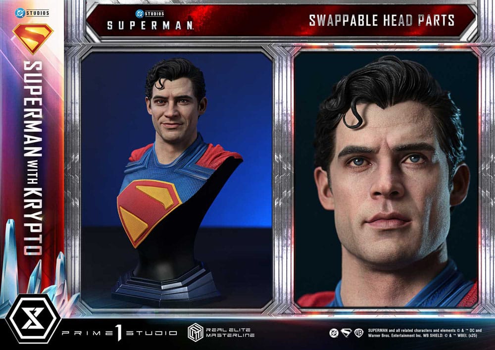 Superman (2025) Real Elite Masterline Series Statue 1/3 Superman with Krypto Bonus Version 95 cm