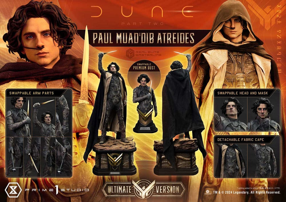 Dune: Part Two Real Elite Masterline Series Statue 1/3 Paul Atreides Ultimate Version 90 cm
