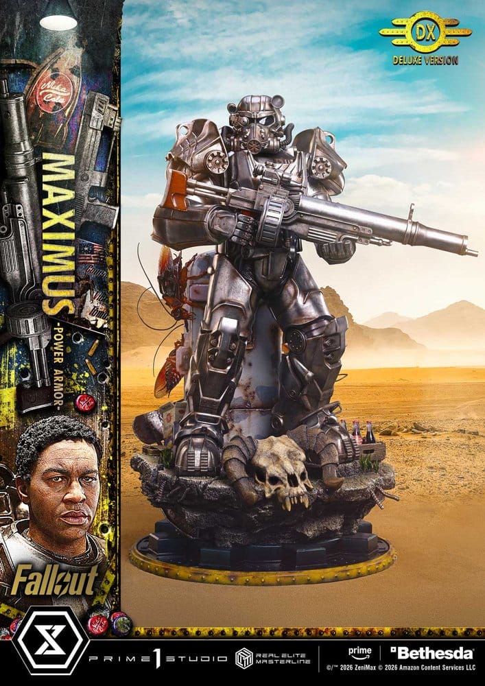 Fallout Real Elite Masterline Statue 1/4 Maximus Power Armor Deluxe Version 67 cm