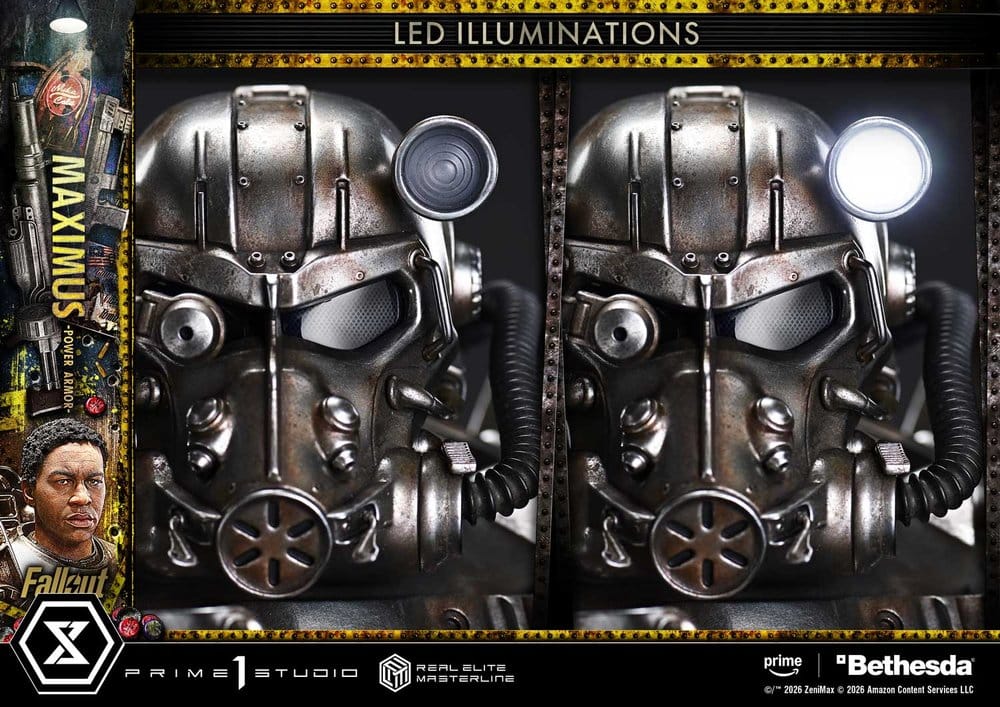 Fallout Real Elite Masterline Statue 1/4 Maximus Power Armor Deluxe Version 67 cm