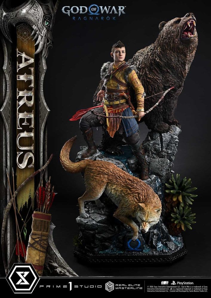 God of War: Ragnarok Real Elite Masterline Statue 1/3 Atreus 96 cm