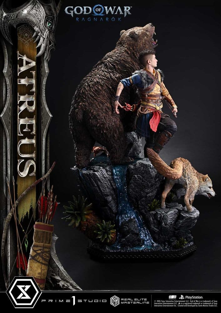 God of War: Ragnarok Real Elite Masterline Statue 1/3 Atreus DX Bonus Version 96 cm
