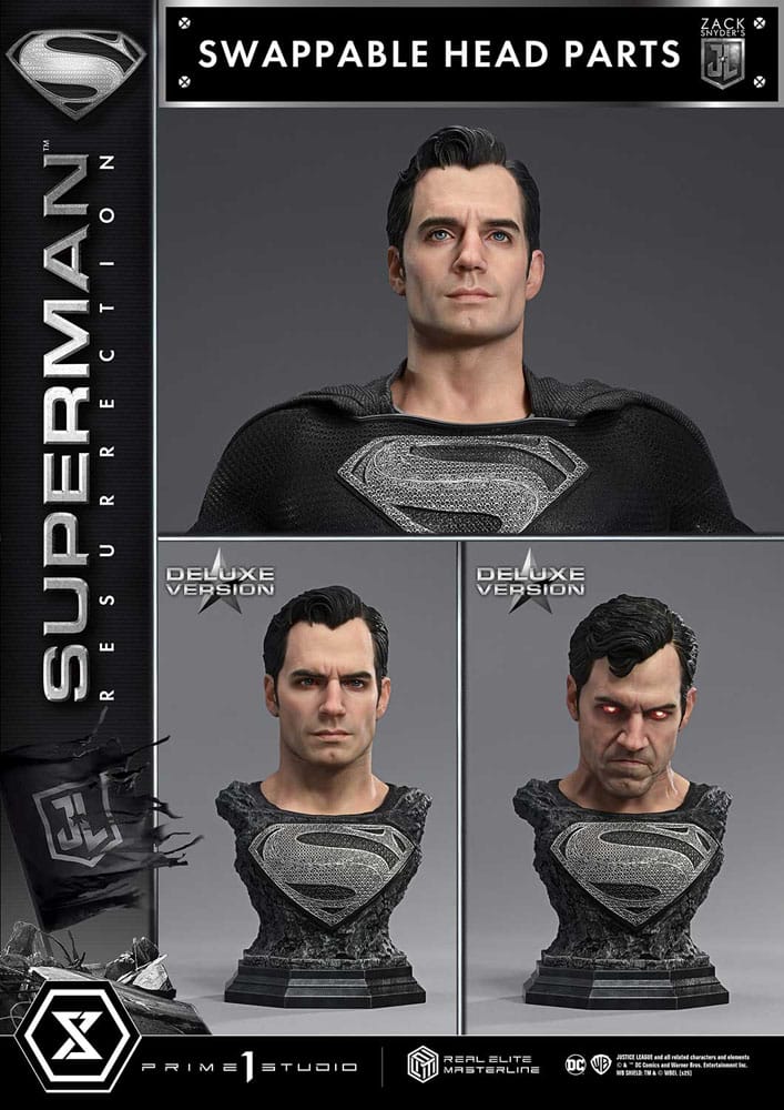 Zack Snyder's Justice League Real Elite Masterline Series Statue 1/3 Superman Resurrection Deluxe Ver. 95 cm